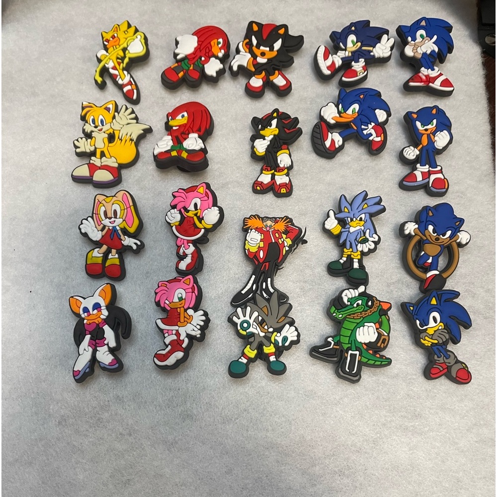 Sonic Croc Charms
